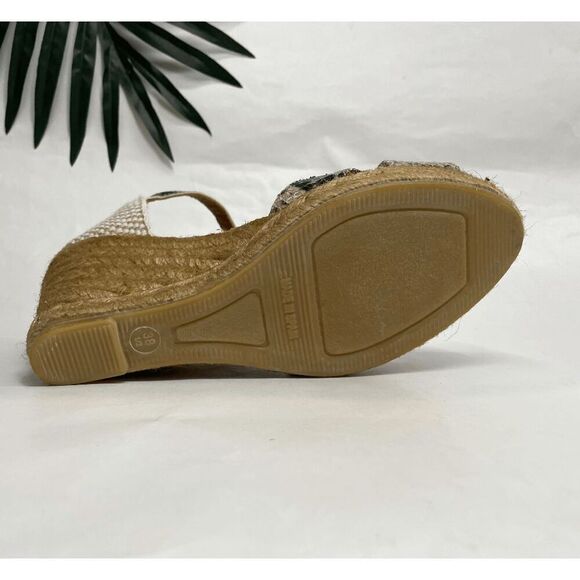 Kurt Geiger Women's Leona Wedge Espadrille Sandals - Grey 8M - Picture 5 of 11